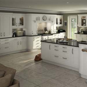 Meuble de cuisine modulaire Shaker, îlot central en bois, style européen et australien, couleur personnalisable, pieds en alliage d'aluminium - Product Image 3