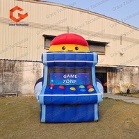 Console de jeu gonflable géante de haute qualité avec ballon, modèle de simulation personnalisé
