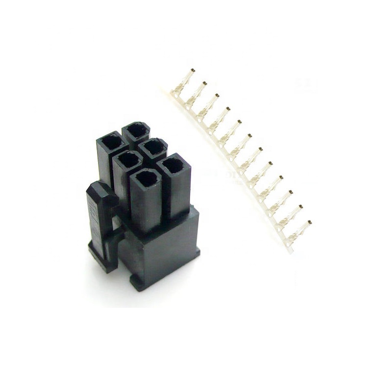 2-24pin molex 4.2 pitch conector, plug conector 5557 macho habitação preto com terminais para pc/computador placa de vídeo pci-e potência