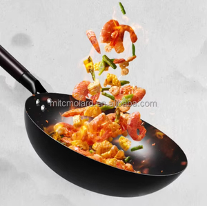 ชุดหม้อเหล็กหล่อ ทนทาน ไม่ติดกระทะ ด้ามจับไม้ เป็นมิตรกับสิ่งแวดล้อม ผิวขัดเงา ขนาด 30 ซม. ความจุ 20 ลิตร ใช้ได้กับเตาแก๊สและเตาแม่เหล็กไฟฟ้า - Product Image 6