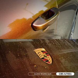 <span class=keywords><strong>Film</strong></span> de changement de couleur super caméléon rouge à or brillant pour enveloppement de voiture en vinyle complet, paillettes - Product Image 3