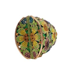 กระเป๋าคลัทช์ประดับกลิตเตอร์ลายดอกไม้และคริสตัลสำหรับผู้หญิง กระเป๋าถือสำหรับงานกลางคืน งานแต่งงาน หรืองานเลี้ยง - Product Image 4