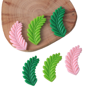 Accesorios de Resina para Manualidades, Hojas Verdes y Espigas de Trigo Simuladas Estilo Bosque, Material Decorativo para Pegamento DIY - Product Image 1