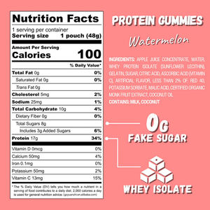 OEM Özel Etiketli Karpuzlu Yüksek Proteinli Sakızlar, 17g Kas Güçlendirici Whey <span class=keywords><strong>Protein</strong></span> İzolatı ile - Product Image 6