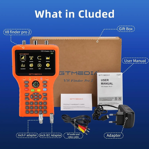 GTMedia V8 Finder Pro, Medidor Digital de Señal Satelital, DVB-S2X/S2/S/T2/T/C H.265 4K UHD, Pantalla LCD de 3.5 Pulgadas - Product Image 1