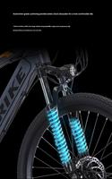 Vélo électrique VTT écologique à pneus larges de 26 pouces, moteur sans balais de 250 W, 21 vitesses, suspension avant, phare LED, autonomie de 60 km pour adultes