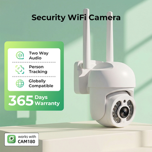 กล้องวงจรปิด WiFi ภายนอกอาคาร 2K 3MP 360 องศา °   กล้อง PTZ AI ตรวจจับมนุษย์ ภาพสีกลางคืน พร้อมไฟสปอตไลท์ ทนทานต่อสภาพอากาศ ได้รับการรับรองมาตรฐาน CE - Product Image 1