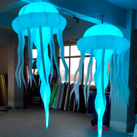 Éclairage gonflable géant coloré de méduses, accessoires de scène gonflables/méduses gonflables pour la décoration publicitaire