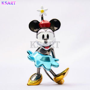 Fibre de verre galvanisé dessin animé Mickey statue <span class=keywords><strong>peinture</strong></span> Mickey sculpture décoration de la maison résine artisanat statue - Product Image 5