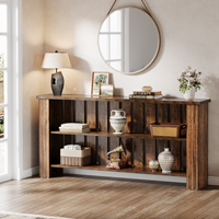 Tribesigns 70.9 "Table console extra longue Table de canapé en bois à 3 niveaux derrière le canapé Table d'appoint d'entrée de ferme pour le salon