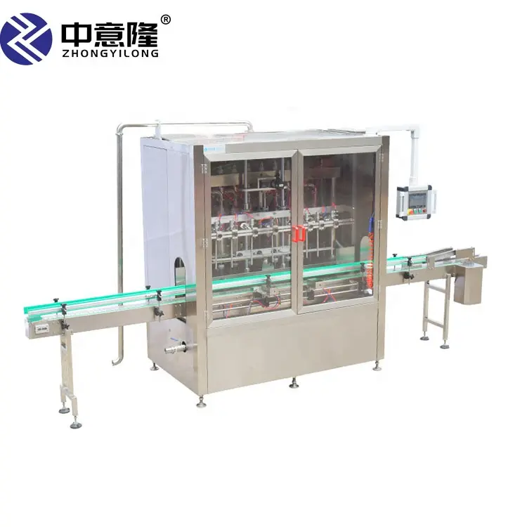 PET Bottle Filling and Gluing Machine Line for Liquid Oil Automatic Filling Machine Cans Glass Water Glass Packing Machine