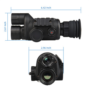 กล้องส่องทางไกลดิจิตอลแบบมืออาชีพสำหรับล่าสัตว์ กำลังขยาย 1X-6X เลนส์ HD พร้อมไฟส่องสว่างคู่ รุ่น HK27-0034 กล้องมองกลางคืนแบบสองตา - Product Image 1