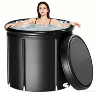 Baignoire de récupération par le froid pour athlètes - Grande capacité, portable, avec couvercle isolant pour la gym et la récupération sportive