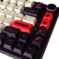 GMK Russian Led Zep Keycaps Dye Sublimation Pbt 130 Keys Cherry Profile Keycaps for 64/87/104/108 Mx Switch Mechanical Keyboard