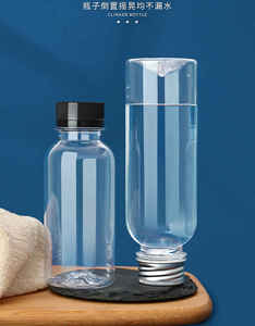 400ml/600ml Reusable <b>Plastic</b> Transparent Beverage Bottles Lid Anti-corrosion Waterproof for Mineral Water Fruit Juice Milk Tea - Product Image 3