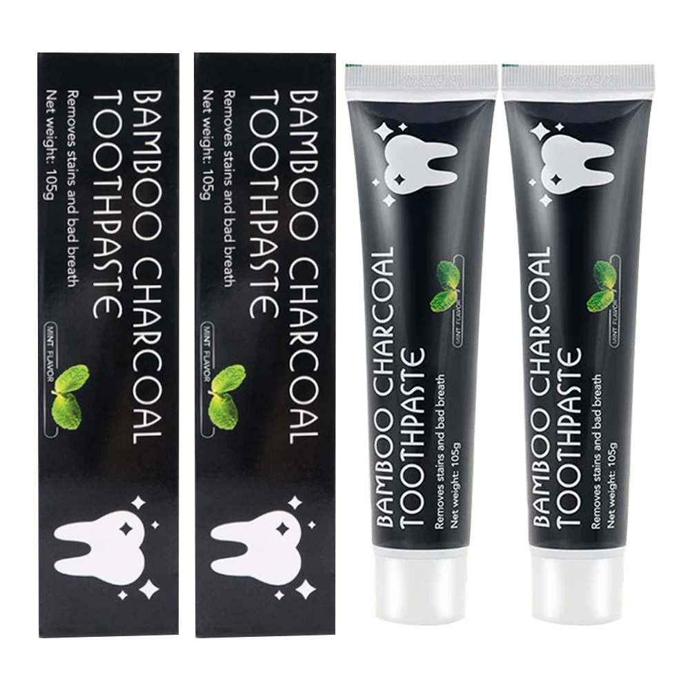 Профессиональная зубная паста с мятным вкусом для удаления пятен, бамбуковый уголь, черная зубная паста