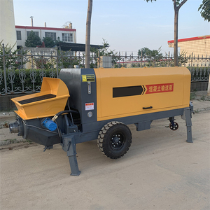 Pompe à béton électrique diesel sur <span class=keywords><strong>remorque</strong></span>, bétonnière avec pompe, machine de pompage <span class=keywords><strong>pour</strong></span> coulage de structures secondaires - Product Image 3