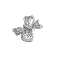 Fermoirs personnalisés en argent sterling 925 en forme de papillon, fermoirs à bascule DIY avec zircon, pour colliers et bracelets de perles, fermoirs de bijoux de luxe