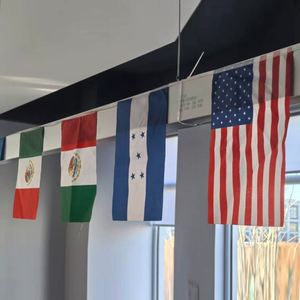 Guirnalda de Banderas Coloridas, Decoración Popular con Banderas de Países de Todo el Mundo - Product Image 5