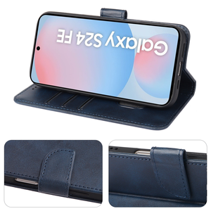 เคสหนัง NFC ระบบแม่เหล็กสำหรับ A20 sansumg Galaxy <span class=keywords><strong>A41</strong></span> A31 A51 A71พร้อมขาตั้งใส่บัตรฝาพับมีกระเป๋าเงินเคสโทรศัพท์ - Product Image 5