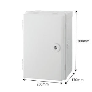 Kotak elektronik 300*200*170mm IP66 kedap air-ABS/PC plastik dapat dikunci kotak sambungan kabinet dasar kotak pelindung cangkang elektronik - Product Image 1