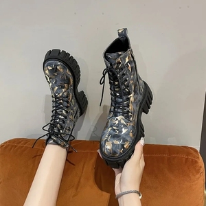 Baskets montantes femmes bottines automne sport dames chaussures vulcanisées plate-forme toile bottes Femme <span class=keywords><strong>Basket</strong></span> Femme - Product Image 2