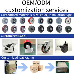Mittelgroße 4-Zoll-Rollen aus weißem Nylon Industrielle Lenk rollen mit OEM-Unterstützung für Schloss und Deckel - Product Image 4