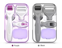 Système de dermaroller DRS 6 en 1 approuvé par les esthéticiennes, accessoires détachables polyvalents, structure hygiénique réutilisable, qualité professionnelle.