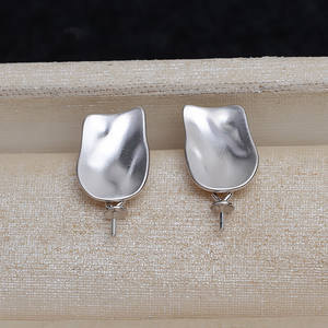 Boucles d'oreilles pendantes baroques en argent S925 pour femmes, perles déformées 9-17, bijoux, accessoires de bricolage 4421 - Product Image 3