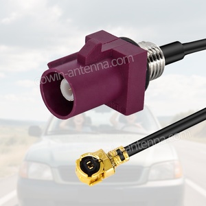 Connecteur mâle Fakra A B C <span class=keywords><strong>D</strong></span> E F <span class=keywords><strong>G</strong></span> H I <span class=keywords><strong>K</strong></span> Z à montage par cloison avec joint torique vers UFL MHF pour câble coaxial RF1.13 de 1,13 mm DC-6 GHz - Product Image 5