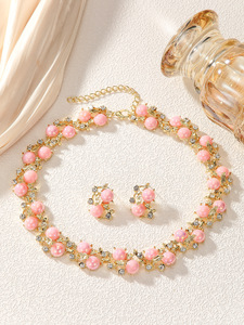 Pendientes y collares a la moda <span class=keywords><strong>para</strong></span> <span class=keywords><strong>mujer</strong></span>, joyería de boda de Oriente Medio, joyería ecológica - Product Image 2