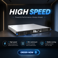 Server Edge 1U Short Depth NE3160G7 Single Intel Xeon PCIe4.0 Rak Komputasi AI Industri 5G untuk Pemasangan di Dinding dengan SSD