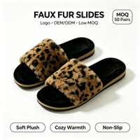 Chaussons d'intérieur souples pour femmes 2026, coupe large, antidérapants, semelle silencieuse, vente en gros, logo personnalisé, chaussures d'intérieur de créateur