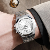 Montre d'affaires pour homme écologique la plus vendue, mouvement à quartz minimaliste, bracelet en alliage, la plus vendue