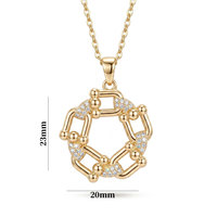 Collier ras du cou tendance en cuivre élégant en forme de fer à cheval, chaîne de clavicule micro-pavée de zircone, nouveau bijou de niche de luxe léger et à la mode