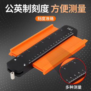 Bont Contour Gauge 24 In Plastic Molded Ruler For Woodworking And Sheet Metal Measurement - Product Image 3