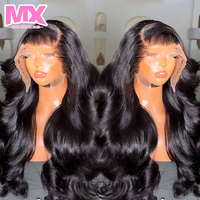Peluca de Cabello Humano Remy Virgen Vietnamita Natural con Encaje Frontal Transparente HD Completo sin Pegamento, Ondas Profundas y Cabello de Bebé, 13x6