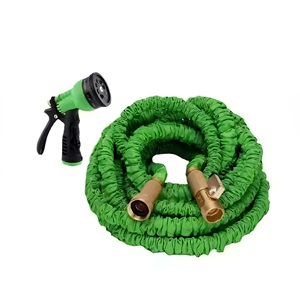 Tuyau d'arrosage de jardin en PVC rétractable magique de 150 pieds, extensible jusqu'à 50 pieds, 8 fonctions - Product Image 1