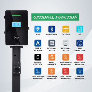 ปืนคู่ชาร์จไฟ AC 14KW 22Kw 44kw IP54 EV ชาร์จรถยนต์ด้วย RFID Type2/Type1/สถานีชาร์จ EV 3เฟส - Product Image 6
