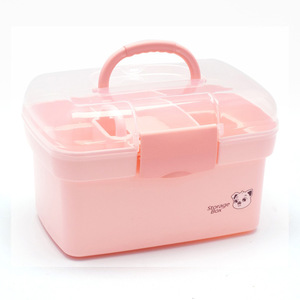 <b>Plastic</b> Storage <b>Box</b> Rectangle Light Blue Eco-Friendly Food Container With Handle For Household Use - Product Image 2