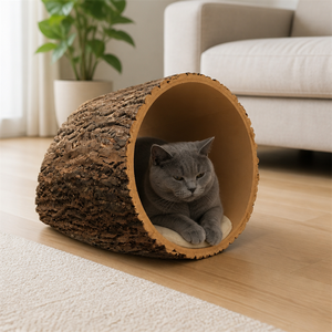 USMILEPET Cama <span class=keywords><strong>para</strong></span> Gatos Ecológica de Roble Natural, Forma y Color Personalizados, Ecológica y Amigable con las Mascotas, Casa <span class=keywords><strong>para</strong></span> Gatos <span class=keywords><strong>para</strong></span> Interiores - Product Image 5