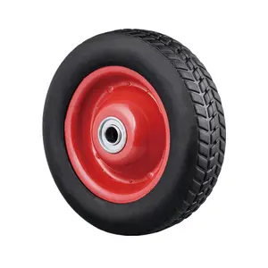 Rubber Wheel 8 Wheels 8 Inch Semi-pneumatic Rubber Wheel Tire With Bearing For Tubeless Wheelbarrow