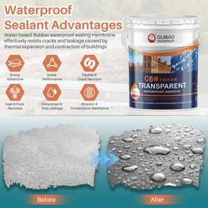 Sellador Líquido Transparente Impermeable, Inodoro, a Base <span class=keywords><strong>de</strong></span> Agua, Ecológico, Adhesivo Moderno para Paredes Exteriores, Techos, Sótanos y Edificios - Product Image 4