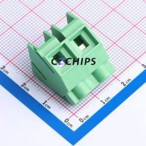 JL636S-95202G01 Screw Terminal Block Through hole Component (THT),P=9.52mm Connector 1x2P 9.52mm Green Through Hole - Product Image 1