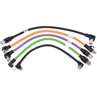 Câble Ethernet RJ45 à angle droit, assemblage de câble réseau industriel pour serveur réseau, 5 Gbps, certifié CE RoHS