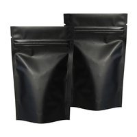 Sachets Doypack noirs mats à fermeture éclair / Emballages alimentaires en aluminium / Sachets Mylar refermables