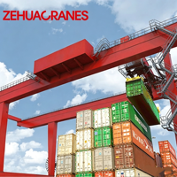 Grue portique conteneurisée sur rail ZEHUA 2026 RMG 40T, contrôlée par PLC, hauteur de levage 30m, certifiée CE A7/A8