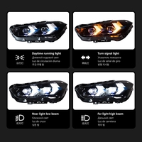 Kit de mise à niveau avant modifié pour phares LED BMW X1 F48 avec feux de jour dynamiques et clignotants, compatible avec les modèles 2016-2023 X1 F48 F49