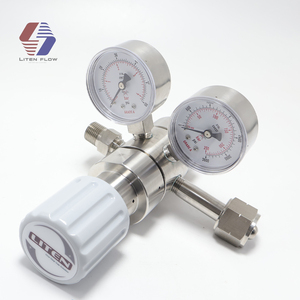 Độ tinh khiết cao hai giai đoạn điều chỉnh áp suất 4000 psig Max. in 100psig ra <span class=keywords><strong>CGA</strong></span> <span class=keywords><strong>580</strong></span> đầu vào 316L thép không gỉ - Product Image 3