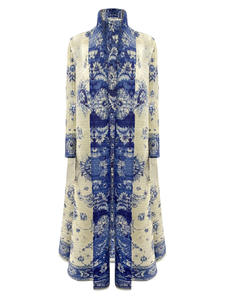 Abaya Musulmana Estampada en Oferta para Mujer, Vestido de Gasa Estilo Árabe con Cinturón, Moda Islámica Modesta - Product Image 5